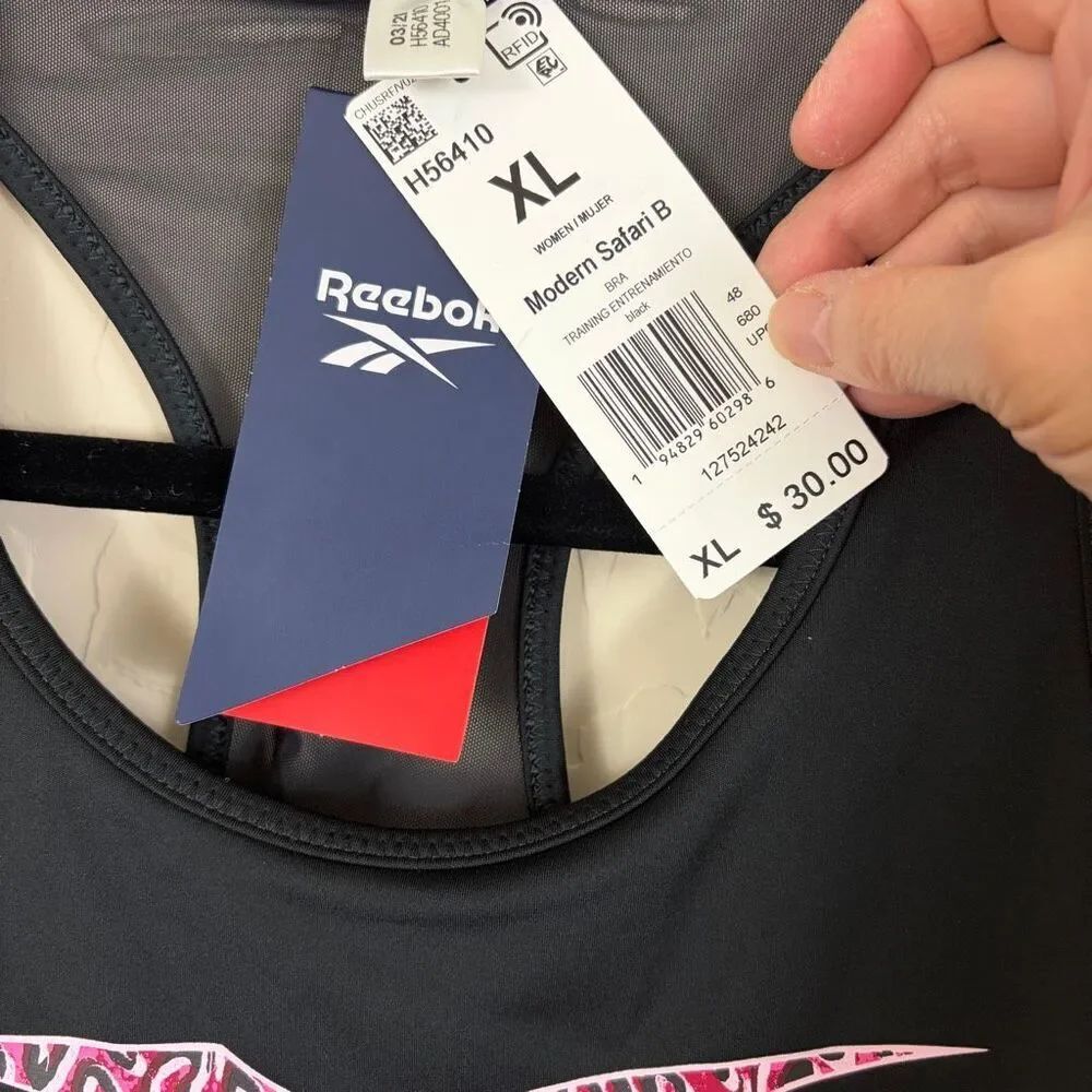Reebok Modern Safari Low-Impact Sports Bra - Size XL - Picture 5 of 7